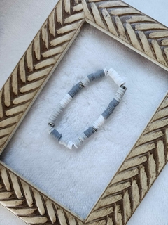 Pulseira Elegance: Tons de Cinza e Branco - comprar online