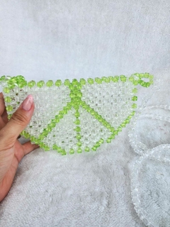 Bolsa Esmeralda: Elegância em Cristal Transparente Verde na internet