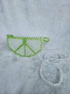 Bolsa Esmeralda: Elegância em Cristal Transparente Verde - Bijus da Pampam