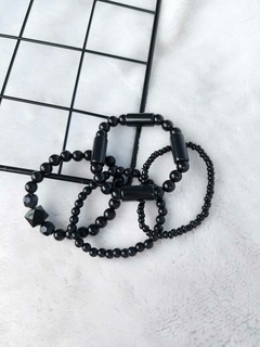 Quarteto Pulseiras Black