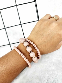 Trio Delicado em Tom de Rosa: Detalhes que Encantam - comprar online