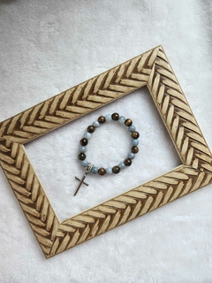 Pulseira em Pedra Natural olho de Tigre e Mista - comprar online