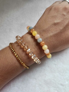 Pulseira Arco-Íris em Pedras Naturais - comprar online