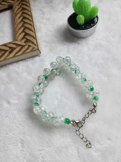 Pulseira Elegância em Micangas de Vidro Cristal - comprar online