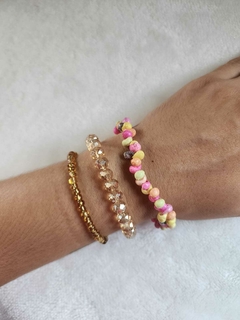 Pulseira Conchas Coloridas - comprar online