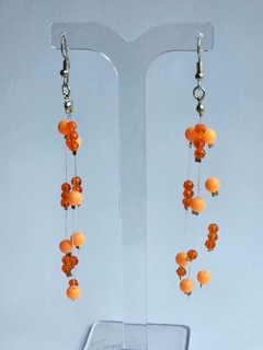Brinco Elegância em Cascata Coral cristais na internet