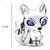 Berloque Charms Raposa Olhos Zircônia Azul Prata 925 - comprar online
