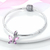 Berloque Pingente Borboleta Zircônia Rosa e Lilás Prata 925 - comprar online