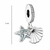 Berloque Charms Pingente Concha Estrela do Mar Prata 925 - Difinity