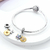 Berloque Charms Pingente Sorte Girassol Borboleta Prata 925 - comprar online