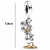 Berloque Pingente Charms Pato Donald Prata 925 - Difinity