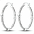 Brinco Argola com Esfera em Prata 925
