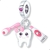 Berloque Charms Pingente Dentista Dente Escova Prata 925