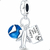 Berloque Viagem Globo Avião Prata 925