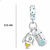 Berloque Charms Pingente Foguete Prata 925 - loja online