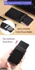 Cartera inteligente Rfid para hombre y mujer, tarjetero de Metal delgado, billetera minimalista Pop Up, monedero pequeño negro de Metal - tienda online