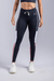 CALÇA LEGGING COM CADARÇO E PESPONTO (PRETO COM DETALHES BRANCO E ROSÊ)