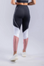 CALÇA LEGGING COM CADARÇO E PESPONTO (PRETO COM DETALHES BRANCO E ROSÊ) - loja online