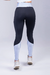 Imagem do CALÇA LEGGING COM CÓS DUAS CORES E VIVO (PRETO COM DETALHES AZUL CLARO E BRANCO)