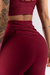 CALÇA LEGGING COM DETALHE DE TRANÇADO NO CÓS ROXO (VINHO) na internet