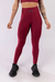 CALÇA LEGGING COM DETALHE DE TRANÇADO NO CÓS ROXO (VINHO) - loja online