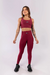 CALÇA LEGGING COM DETALHE DE TRANÇADO NO CÓS ROXO (VINHO) - comprar online
