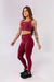 CALÇA LEGGING COM DETALHE DE TRANÇADO NO CÓS ROXO (VINHO)