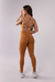 CALÇA LEGGING COM FRANZIDO E BOLSO (MARROM) - comprar online