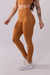 CALÇA LEGGING COM FRANZIDO E BOLSO (MARROM)
