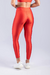Imagem do CALÇA LEGGING COM RECORTE DIAGONAL (VERMELHO COM DETALHES NUDE)