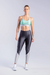 CALÇA LEGGING COM RECORTE NA PANTURRILHA (CHUMBO COM DETALHES VERDE CLARO E PRATA) - comprar online