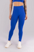 CALÇA LEGGING COM RECORTES E VIÉS NA CINTURA (BLUE)