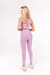 CALÇA LEGGING COM SOBREPOSIÇÃO NO CÓS (LILÁS) - loja online