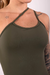 MACACÃO COM COSTAS CRUZADAS (VERDE MILITAR) - JS MODA FITNESS