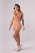 SHORT COM BOLSO E PONTO DE COBERTURA (NUDE) - JS MODA FITNESS