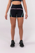 SHORT COM CHAPADOS (PRETO COM DETALHES ROSA CLARO E VERDE CLARO)
