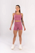 SHORT COM CÓS DIFERENCIADO (ROSÊ) - JS MODA FITNESS