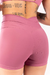 SHORT COM CÓS TRANSPASSADO FRENTE E COSTAS (ROSÊ) - JS MODA FITNESS