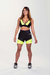 SHORT COM TELA (PRETO COM DETALHES AMARELO NEON) na internet