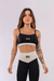 TOP BICOLOR COM REGULAGEM (PRETO COM DETALHES OFF-WHITE) na internet