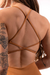 TOP COM ALÇAS CRUZADAS (MARROM) - comprar online