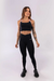 TOP COM ALÇAS DUPLAS CRUZADAS (PRETO COM DETALHES ROSA CLARO) - comprar online