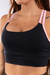 TOP COM ALÇAS DUPLAS CRUZADAS (PRETO COM DETALHES ROSA CLARO)