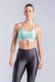 TOP COM ALÇAS DUPLAS (VERDE CLARO COM DETALHES PRATA) - comprar online