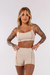 TOP COM COBERTURA CONTRASTANTE (OFF-WHITE) - comprar online
