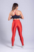 TOP COM DETALHE ARREDONDADO (VERMELHO COM DETALHES PRETO) - loja online