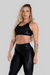 TOP COM RECORTE DE CIRRÊ (PRETO) - JS MODA FITNESS
