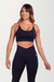TOP DE ALCINHA COLORIDA (PRETO COM DETALHES ROSA E LARANJA) - comprar online