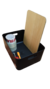 Organizador Platico Caja Con Tapa Madera 36x26x16 Cm - tienda online