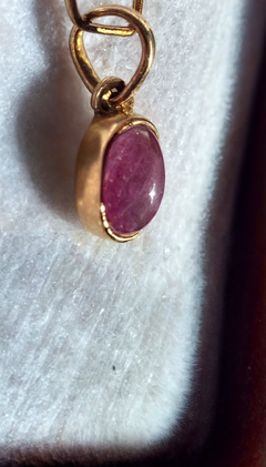 DIJE RUBI CON ORO 18K - comprar online